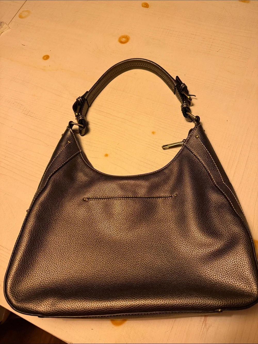 Chala Brown Hobo Bag with Colorful Butterfly Charm